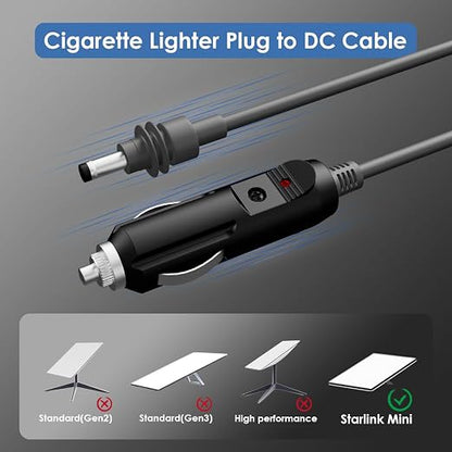 Starlink Mini Car Adapter Cable, 12V Cigarette Lighter to DC Power Cord - Image 5