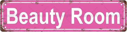 Beauty Room Space Vintage Metal Tin Street Sign Bar Cafe Garage Cave Home Room by Unknown