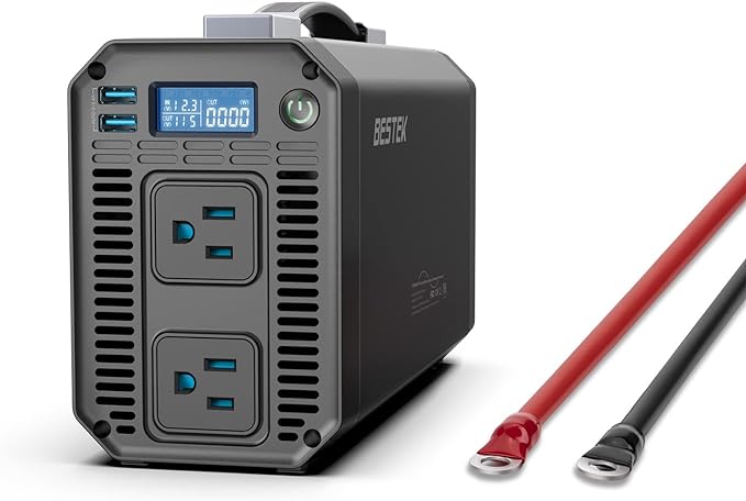 BESTEK 1200 Watt Power Inverter, 12V DC to 110V AC Car Inverter - Image 8
