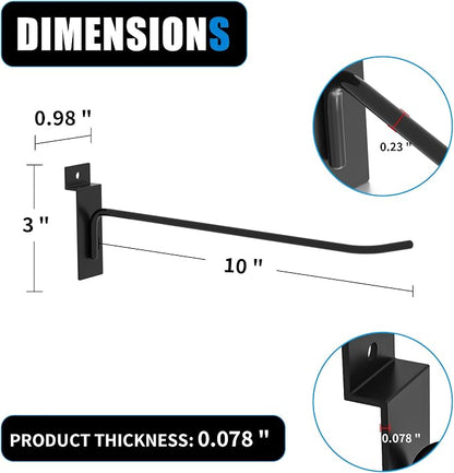 Heavy-Duty Slatwall Hooks - Image 3