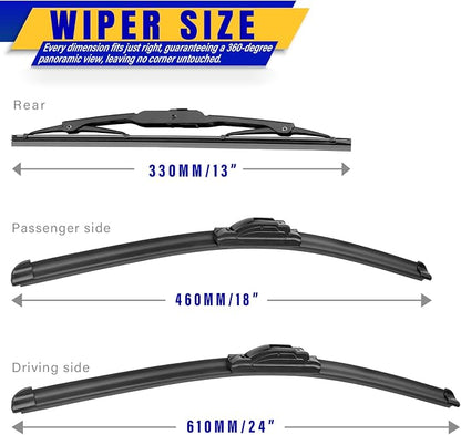 3 wipers Replacement for 2018-2020 2021 Chevy Equinox, Windshield Wiper Blades - Image 2