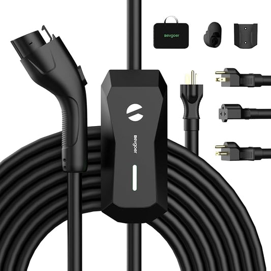 Level 1 EV Charger, 16A 110V 240V Portable EV Charger by EGevgoer