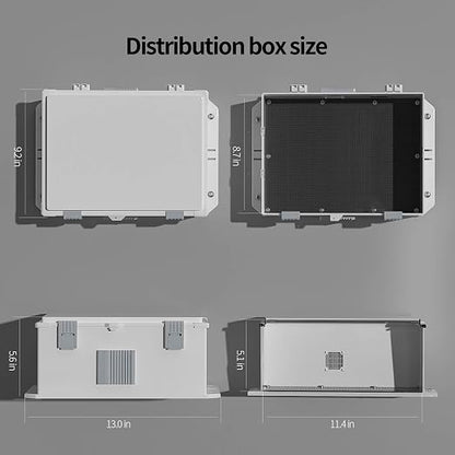 Outdoor Electrical Junction Box, ABS Water Resistant Enclosure - Image 3