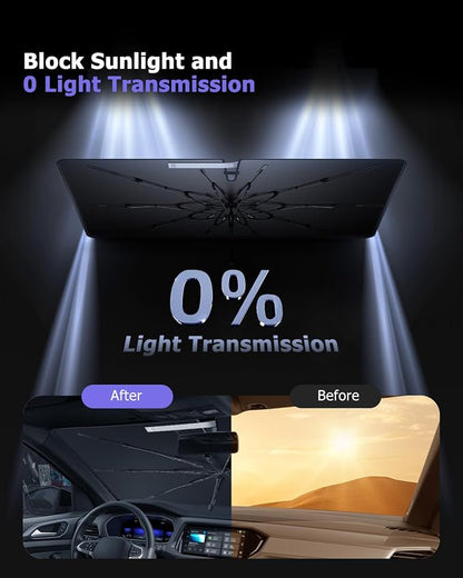 2025 Upgrade Car Windshield Sun Shade Windshield Sunshade Umbrella Protect Car - Image 8