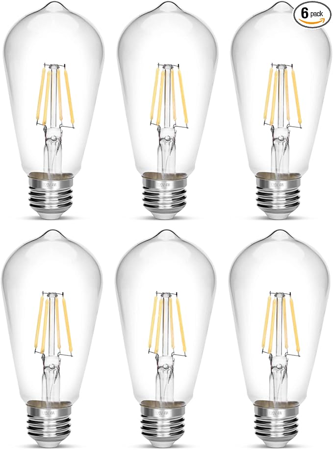 LED Edison Bulb 4W, Antique 40W Vintage Edison Bulb, E26 Light Bulb Non by NOTOC