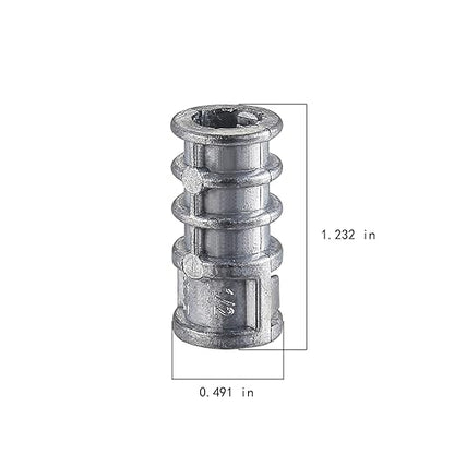 Wensilon 5/16 * 1-1/4 Lag Shield Anchor Long Zinc Alloy Bolts Concrete Anchors - Image 2