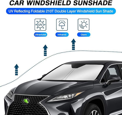 KUST Windshield Sun Shade for 2016-2022 Lexus RX 350 450h Accessories Sunshade - Image 2