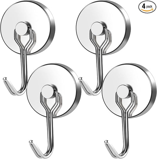 MIKEDE Magnetic Hooks Heavy Duty, 110LB Swivel Swing Strong Magnetic Hooks by MIKEDE