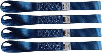 Heavy Duty Soft Loop Tie Down Straps 1.5 inches 18 inches 10, 000 LBS Breaking by Yuoneiy