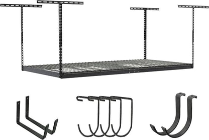 SafeRacks 4x8 Overhead Garage Storage Rack Heavy Duty by SafeRacks