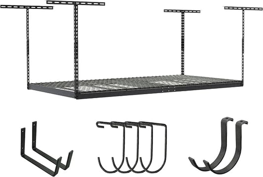 SafeRacks 4x8 Overhead Garage Storage Rack Heavy Duty by SafeRacks