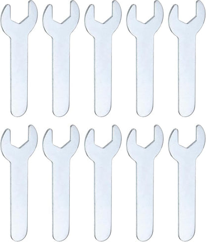 HARFINGTON 10pcs Small Wrench Open End Wrench 12x70x1.5mm Metric U-Shaped by HARFINGTON