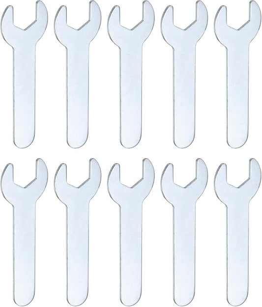 HARFINGTON 10pcs Small Wrench Open End Wrench 12x70x1.5mm Metric U-Shaped by HARFINGTON