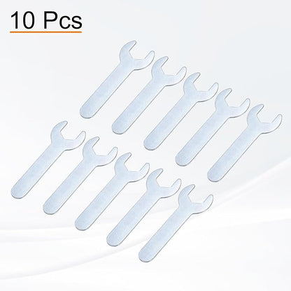 HARFINGTON 10pcs Small Wrench 13x70x1.5mm Metric U-Shaped Single Open Ended - Image 3