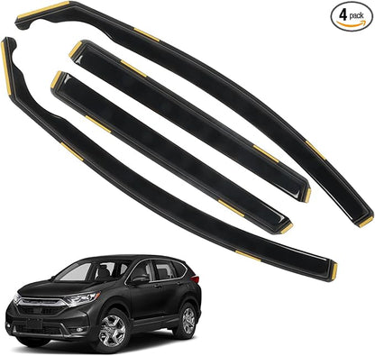 in-Channel Window Rain Guards for 2017-2022 Honda CRV, ‌Sturdy Side Wind by CHYKORLA