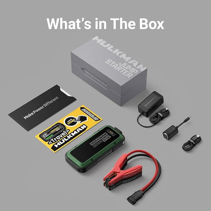 Hulkman Alpha85, Midnight Green, 2000A 74Wh Smart Jump Starter, 12V Portable - Image 9