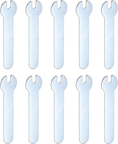 HARFINGTON 10pcs Small Wrench 4x66x1.5mm Metric U-Shaped Single Open Ended by HARFINGTON