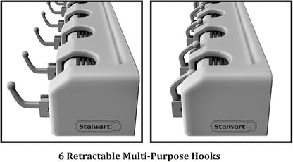Wall Organizer with Adjustable Slots and Hooks - Image 4