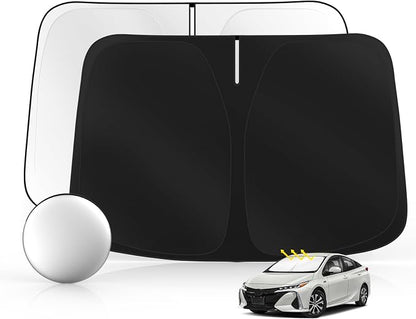Windshield Sun Shade for Toyo-ta Prius 2016-2022 Foldable Sunshade Custom Fit by SULAGIWINDSHIELDSUNSHADE