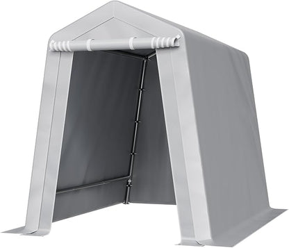VEVOR 6x8x7 FT Portable Outdoor Storage Shed, Heavy-Duty Waterproof Shelter - Image 12