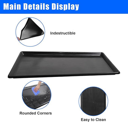 6 Pack Extra Large Oil Drip Pan, 35.4 x 24 x 1.6 in Oil Change Drain Pan - Image 3