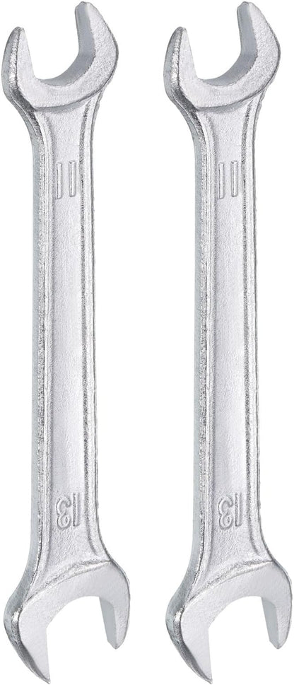 HARFINGTON 2pcs Double Open End Wrench 11mm x 13mm Metric 15 Degree Offset by HARFINGTON