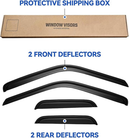 Window Visors Rain Guards for 1988-1999 Chevy/GMC C1500/ C2500/C3500/ K1500/ - Image 5