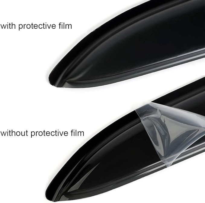 4pcs Outside Mount Style Sun Rain Guard Durable Side Window Wind Deflectors - Image 6