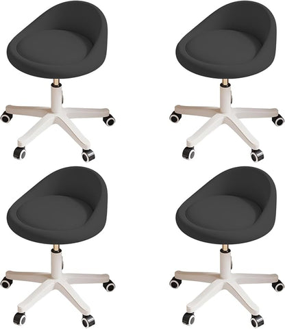 Rolling Stool Set of 4 Rolling Hydraulic Salon Stool by Walktory