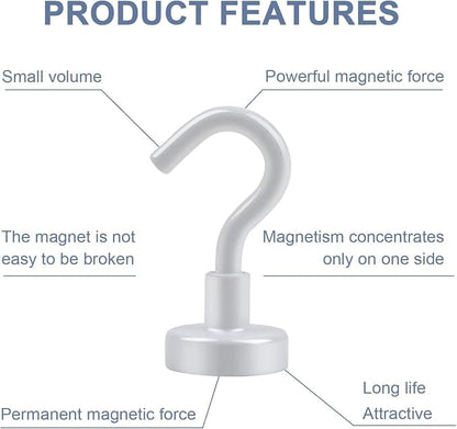 DIYMAG Magnetic Hooks for Refrigerator, Extra Strong Cruise Hook, Heavy Duty - Image 4