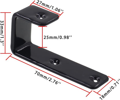 Bunk Bed Ladder Hooks Brackets, Iron Bed Ladder Hook, PVC Coated Angled Ladder - Image 2