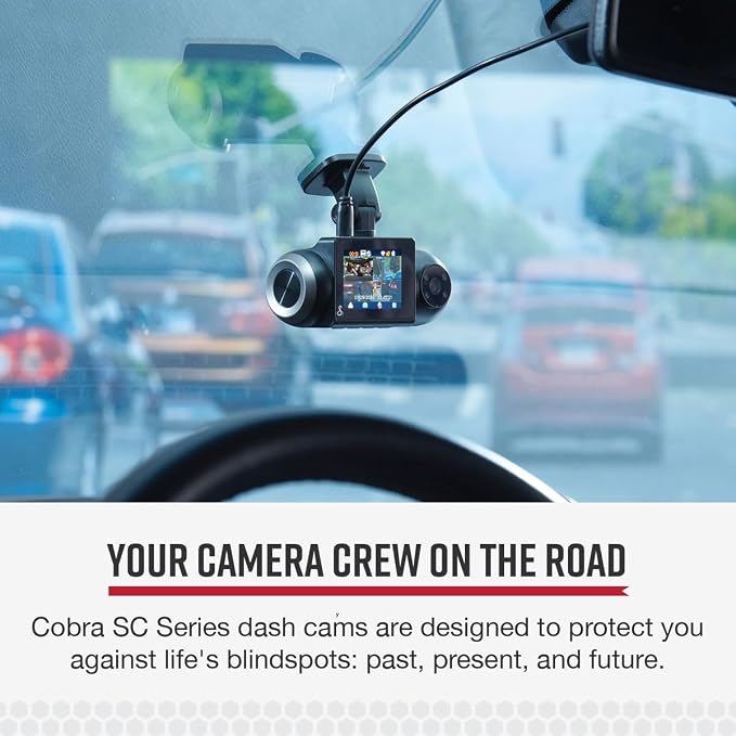 Cobra Smart Dash Cam with Interior Cam - Image 2