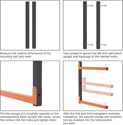 2 Pack Lumber Storage Rack, Heavy Duty Wood Storage Racks - Image 7