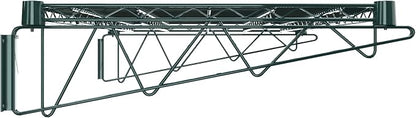 24" x 36" Green Epoxy Wire Wall Mount Shelf - Image 5