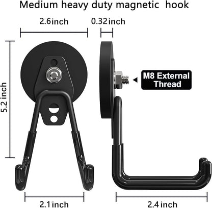 Heavy Duty Magnetic Hooks, Strong Large Magnet Hooks - Image 3
