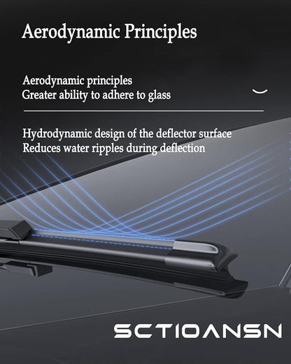 3 Wipers Set-26"+22" Front Windshield Wipers and 11" Rear Wiper Blade - Image 2