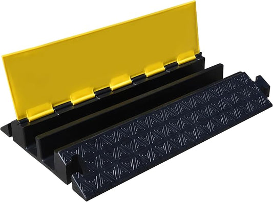 Heavy-Duty Rubber Cable Protector Ramp by OrangeStar