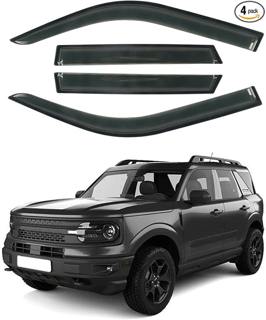 Rain Guards Tape-On Side Window Visor Fit by CHYKORLA