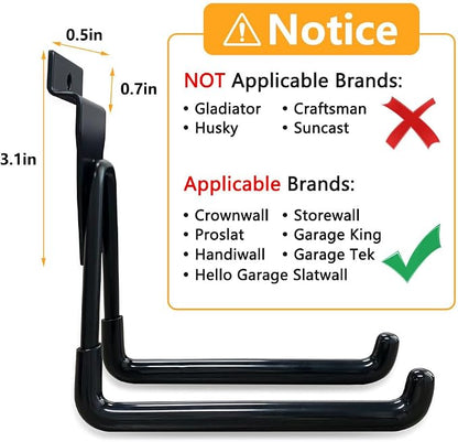Slatwall Hooks Heavy Duty Slatwall Accessories Small J Hooks Garage Slat Wall - Image 5