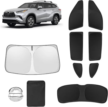 8pcs Car Window Shades for Toyota Highlander 2020-2025 Accessories, Windshield - Image 2