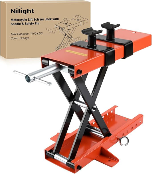 Nilight Motorcycle Lift 1100 LBS ATV Scissor Jacks by Nilight
