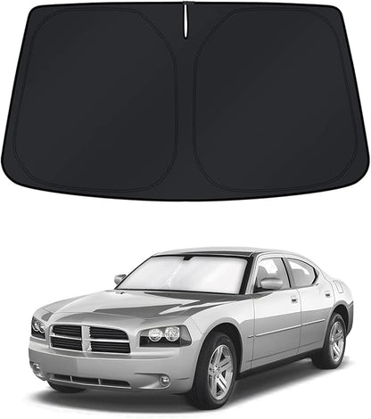 KUST Windshield Sun Shade for 2006–2010 Dodge Charger Window Shade Sun Visor by KUST