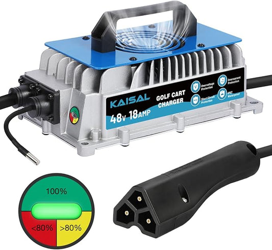 EZGO Golf Cart Charger 48 Volt 18 AMP Golf Cart Battery Charger 1250W by KAISAL
