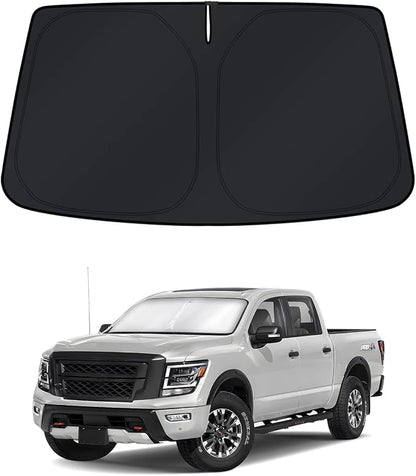 KUST Windshield Sun Shade for Nissan Titan 2020-2023 2024 Window Shade Sun by KUST