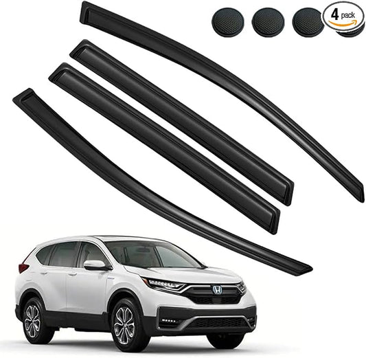 Rain Guards for Honda CR-V 2017-2022, Tape-on Side Window Deflectors for Honda by LETINGFAR