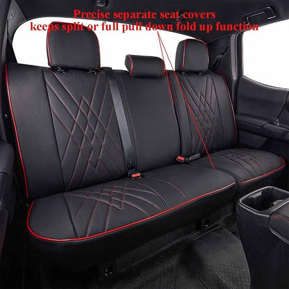 EKR Custom Fit Tacoma Leather Car Seat Covers - Image 4