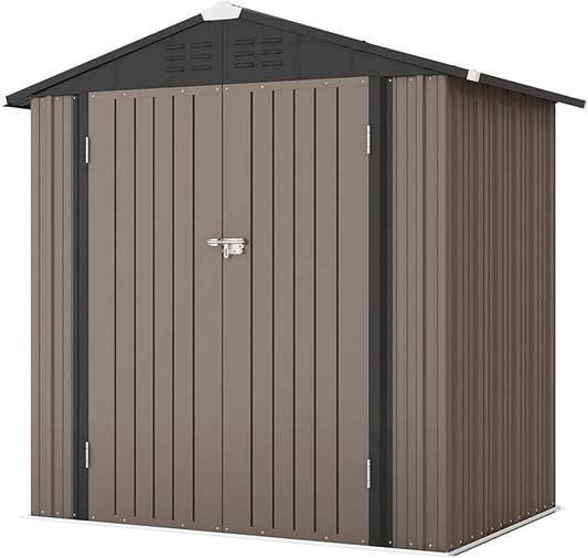 Patiowell 6x4 FT Outdoor Storage Shed, Garden Tool Storage Shed by Patiowell