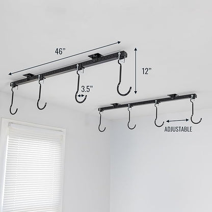 Teal Triangle Ceiling Mounted Bike Rack - Image 2