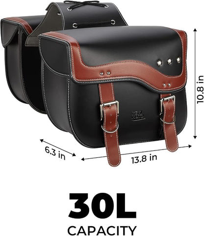 KEMIMOTO Motorcycle Saddlebags, 30L Large Capacity Saddle Bags Motorcycles - Image 5