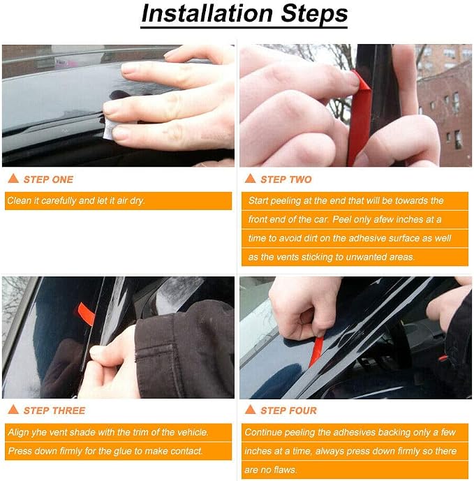Smoke Sun/Rain Guards Window Visors Compatible - Image 7
